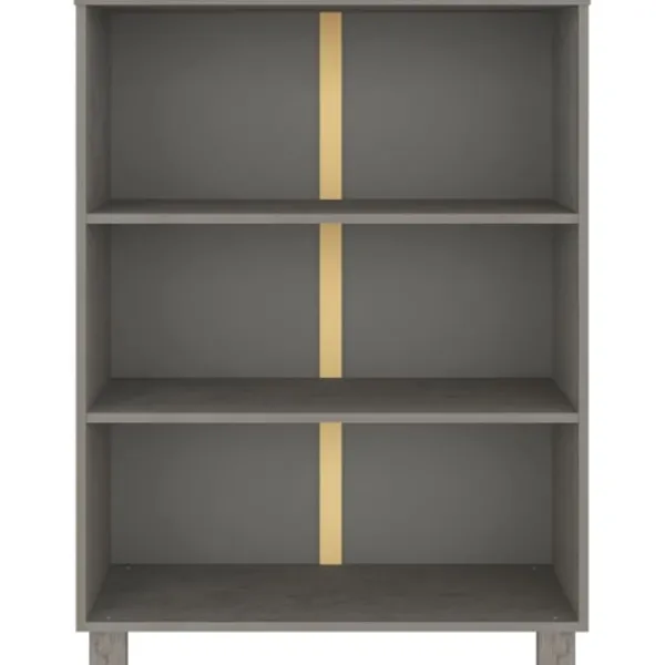 vidaXL Hyllor>Bokhylla HAMAR ljus 85x35x112 cm massiv furu