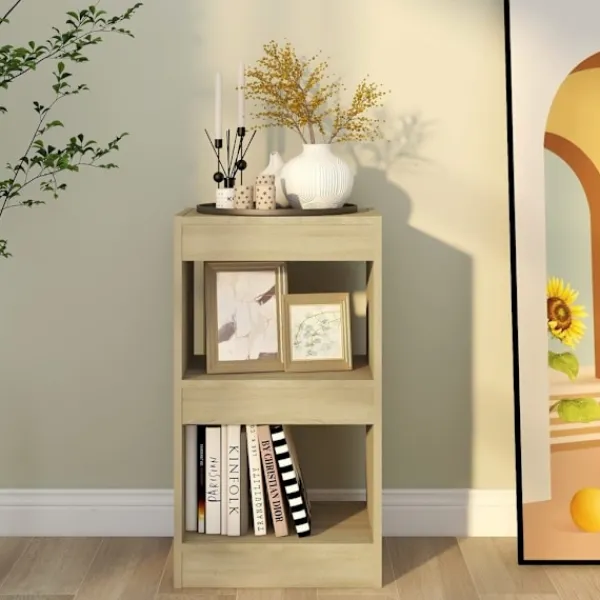 vidaXL Hyllor>Bokhylla/Rumsavdelare sonoma- 40x30x72 cm Brun