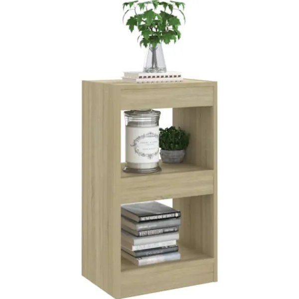 vidaXL Hyllor>Bokhylla/Rumsavdelare sonoma- 40x30x72 cm Brun