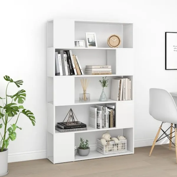 vidaXL Hyllor>Bokhylla/Rumsavdelare 100x24x155 cm konstruerat trä