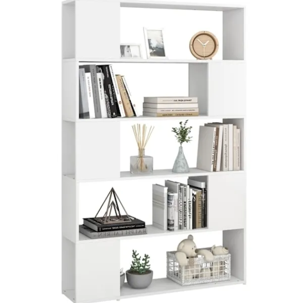 vidaXL Hyllor>Bokhylla/Rumsavdelare 100x24x155 cm konstruerat trä