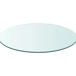 vidaXL Matbord>Bordsskiva härdat glas rund 600 mm