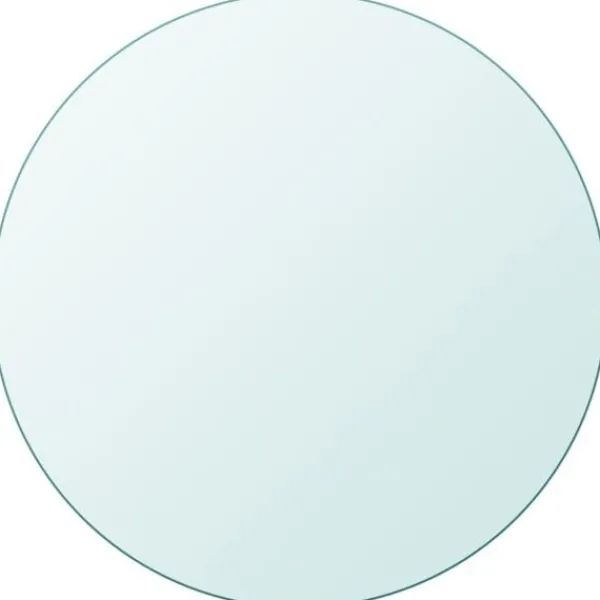 vidaXL Matbord>Bordsskiva härdat glas rund 500 mm
