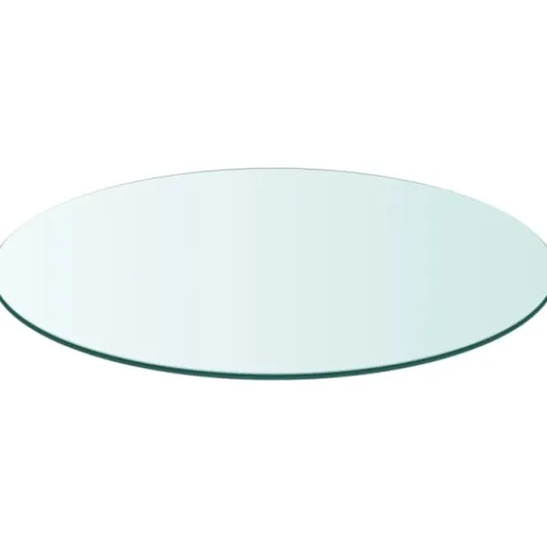 vidaXL Matbord>Bordsskiva härdat glas rund 500 mm