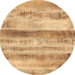 vidaXL Matbord>Bordsskiva i massivt mangoträ rund 15-16 mm 80 cm