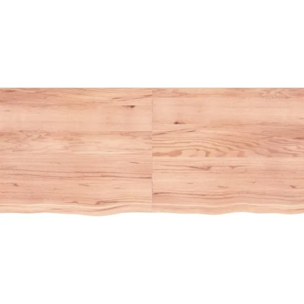 vidaXL Kontorsmöbler>Bordsskiva ljus 120x50x(2-6) cm behandlad massiv ek
