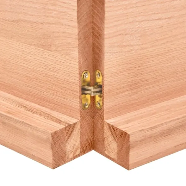 vidaXL Kontorsmöbler>Bordsskiva ljus 120x50x(2-6) cm behandlad massiv ek