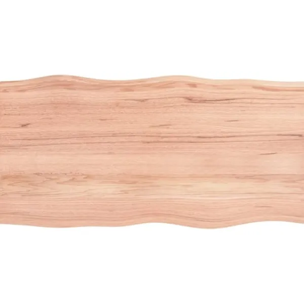 vidaXL Kontorsmöbler>Bordsskiva ljus 100x50x(2-4) cm massivt trä levande kant