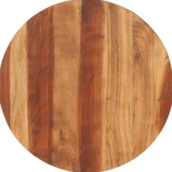 vidaXL Matbord>Bordsskiva massivt akaciaträ rund 15-16 mm 70 cm