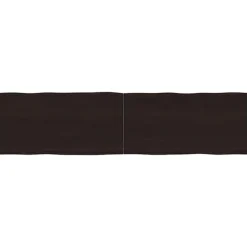 vidaXL Småbord>Bordsskiva mörk 160x40x(2-4) cm massivt trä levande kant