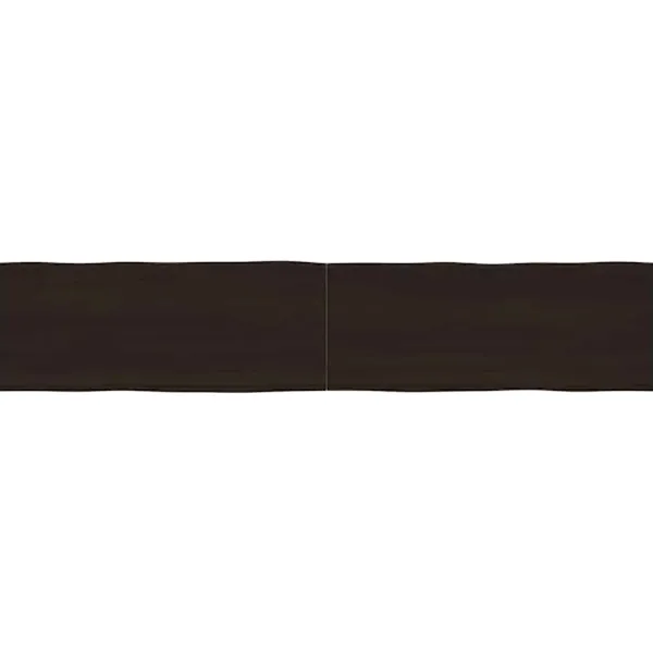 vidaXL Matbord>Bordsskiva mörk 200x40x(2-6) cm massivt trä levande kant