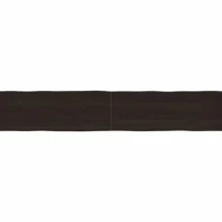 vidaXL Matgrupper>Bordsskiva mörk 220x40x(2-6) cm massivt trä levande kant