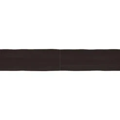 vidaXL Matgrupper>Bordsskiva mörk 220x40x(2-6) cm massivt trä levande kant