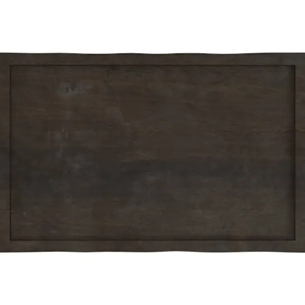 vidaXL Kontorsmöbler>Bordsskiva mörk 100x60x(2-4) cm massivt trä levande kant