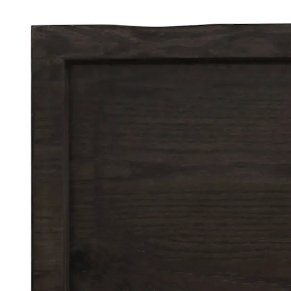 vidaXL Kontorsmöbler>Bordsskiva mörk 100x60x(2-4) cm massivt trä levande kant