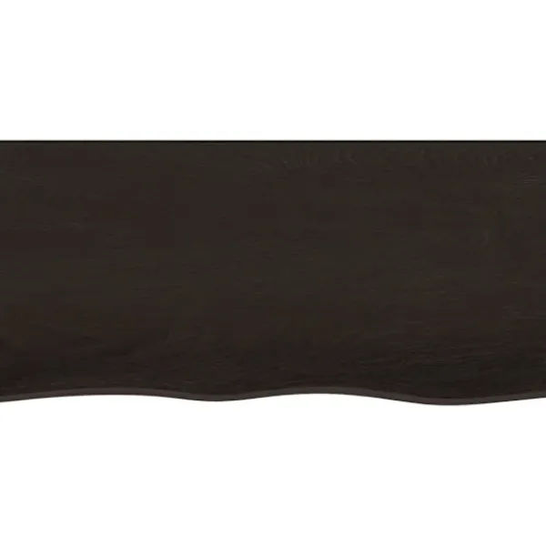 vidaXL Kontorsmöbler>Bordsskiva mörk 100x50x(2-4) cm behandlad massiv ek