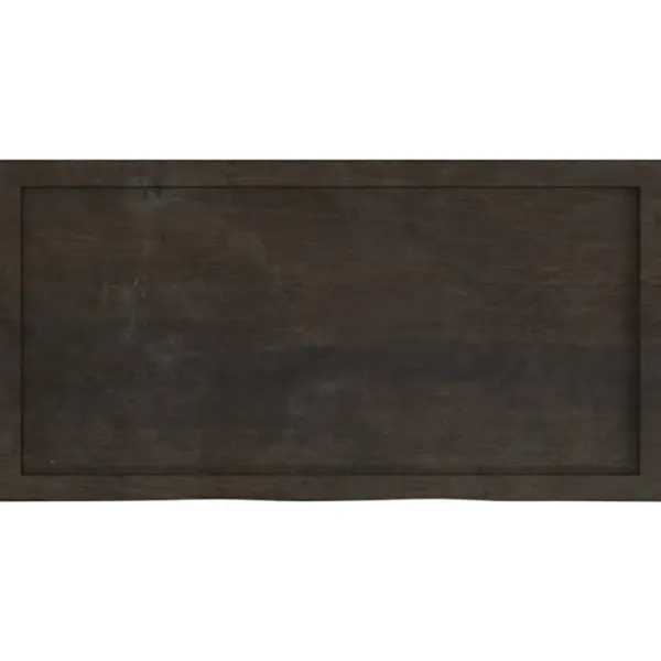 vidaXL Kontorsmöbler>Bordsskiva mörk 100x50x(2-4) cm behandlad massiv ek