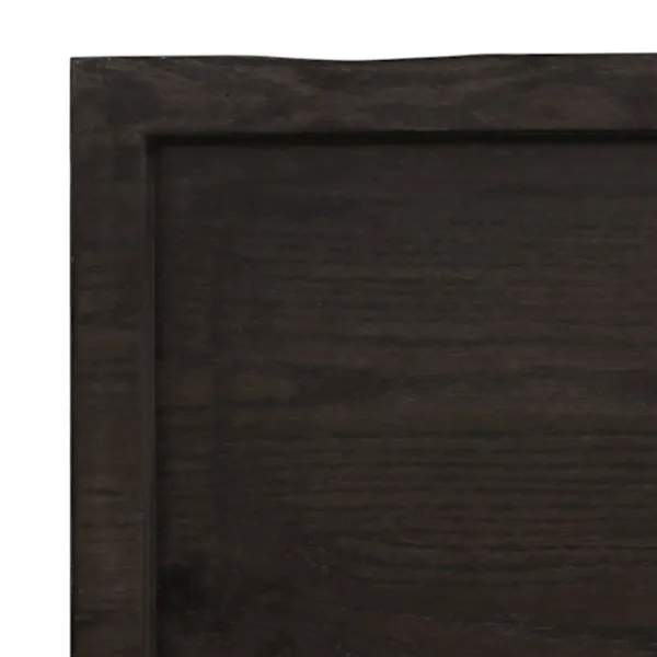vidaXL Kontorsmöbler>Bordsskiva mörk 100x50x(2-4) cm behandlad massiv ek