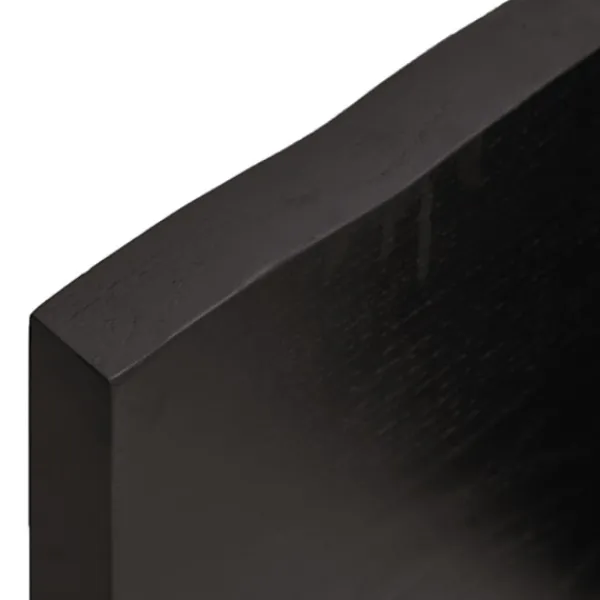 vidaXL Kontorsmöbler>Bordsskiva mörk 100x50x(2-4) cm behandlad massiv ek