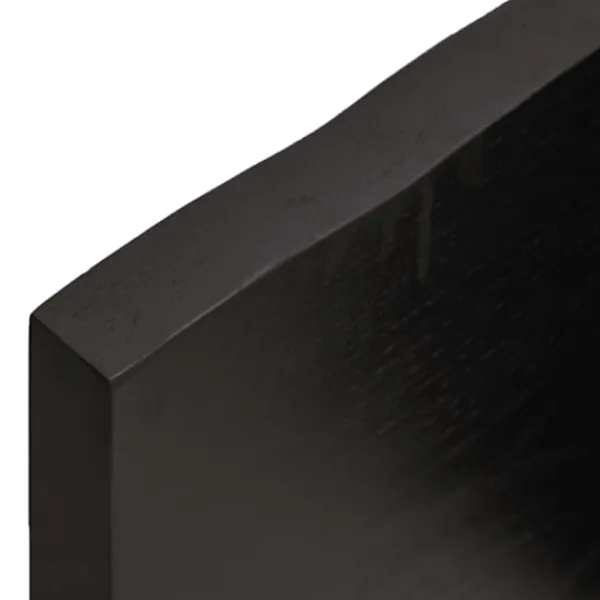 vidaXL Kontorsmöbler>Bordsskiva mörk 100x40x(2-4) cm behandlad massiv ek