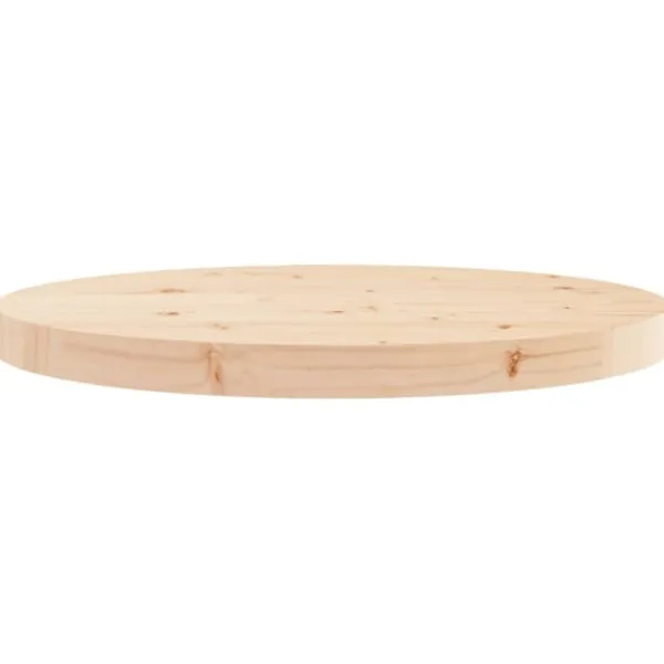 vidaXL Soffbord>Bordsskiva rund Ø50x3 cm massiv furu