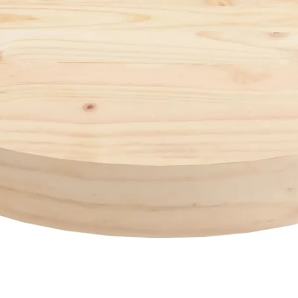 vidaXL Soffbord>Bordsskiva rund Ø50x3 cm massiv furu
