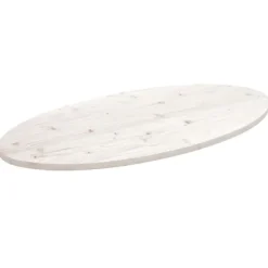 vidaXL Matbord>Bordsskiva 110x55x2,5 cm oval massiv furu