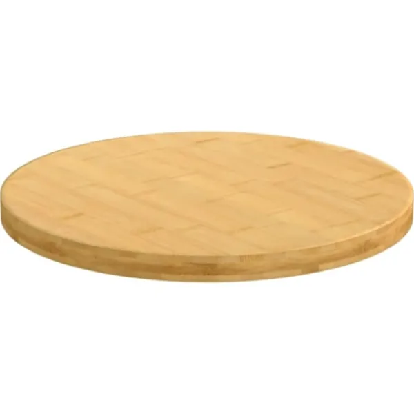 vidaXL Matbord>Bordsskiva Ø50x2,5 cm bambu