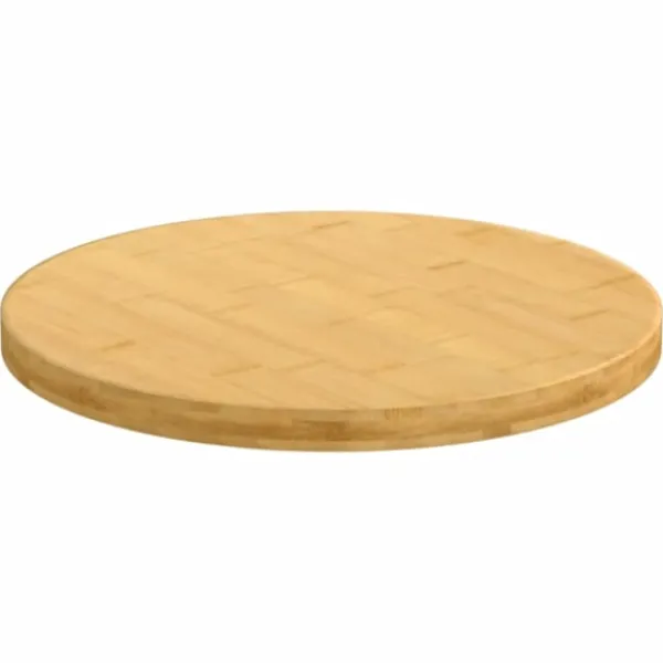 vidaXL Matbord>Bordsskiva Ø40x2,5 cm bambu