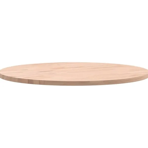 vidaXL Soffbord>Bordsskiva Ø50x1,5 cm rund massivt bokträ