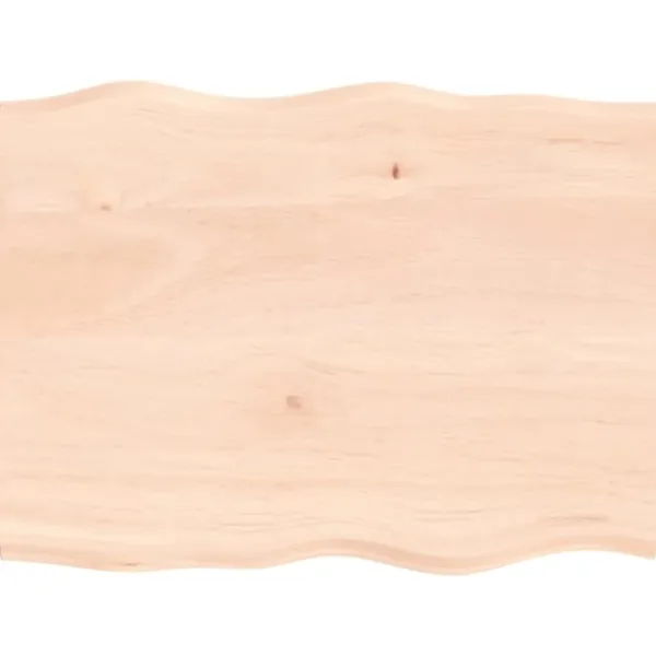 vidaXL Kontorsmöbler>Bordsskiva 80x60x2 cm obehandlad massiv ek levande kant