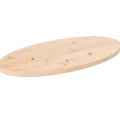 vidaXL Småbord>Bordsskiva 80x40x2,5 cm oval massiv furu