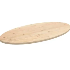 vidaXL Matbord>Bordsskiva 110x55x2,5 cm oval massiv furu