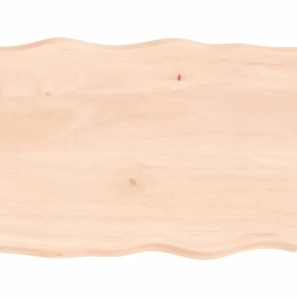 vidaXL Kontorsmöbler>Bordsskiva 80x60x(2-4) cm obehandlad massiv ek levande kant