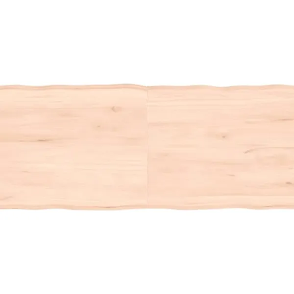 vidaXL Sideboards>Bordsskiva 140x60x(2-6) cm obehandlad massiv ek levande kant