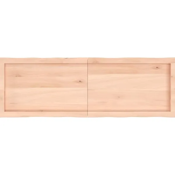 vidaXL Sideboards>Bordsskiva 140x60x(2-6) cm obehandlad massiv ek levande kant