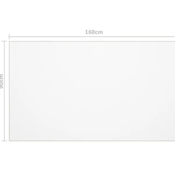vidaXL Matbord>Bordsskydd matt 160x90 cm 1,6 mm PVC