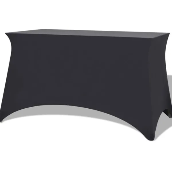 vidaXL Matbord>Bordsöverdrag stretch 2 st 243x76x74 cm