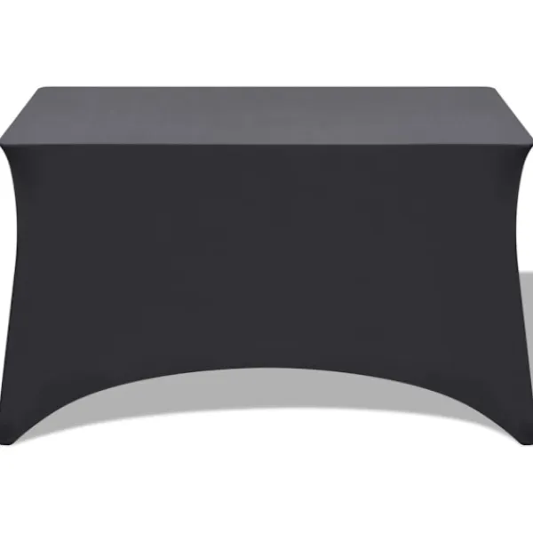 vidaXL Matbord>Bordsöverdrag stretch 2 st 243x76x74 cm