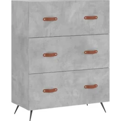 vidaXL Byråer>Byrå betong 69,5x34x90 cm konstruerat trä