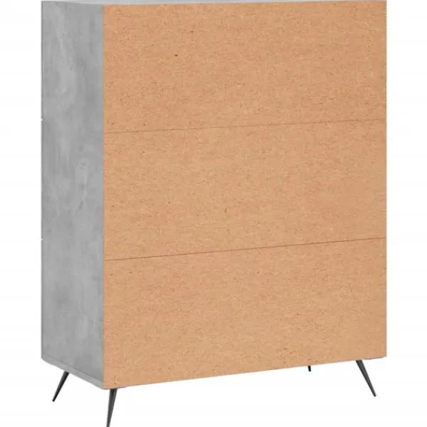 vidaXL Byråer>Byrå betong 69,5x34x90 cm konstruerat trä
