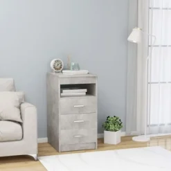 vidaXL Byråer>Byrå betong 40x50x76 cm konstruerat trä