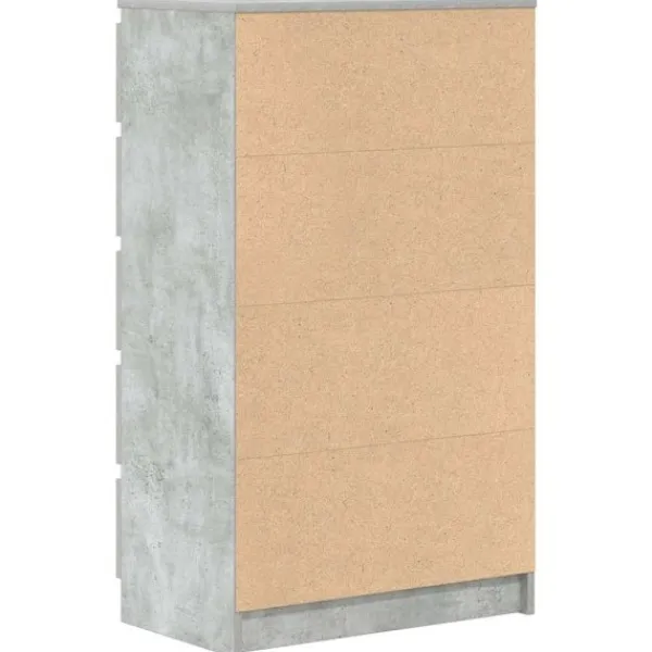 vidaXL Byråer>Byrå betong 60x36x103 cm konstruerat trä