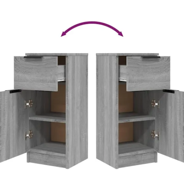 vidaXL Sideboards>Byrå sonoma 30x30x70 cm konstruerat trä