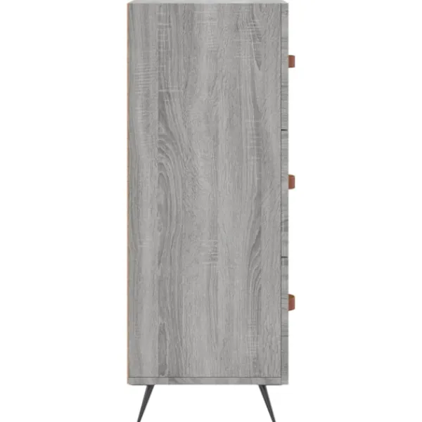 vidaXL Byråer>Byrå sonoma 69,5x34x90 cm konstruerat trä