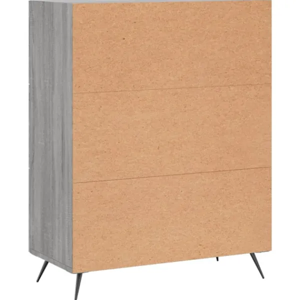 vidaXL Byråer>Byrå sonoma 69,5x34x90 cm konstruerat trä