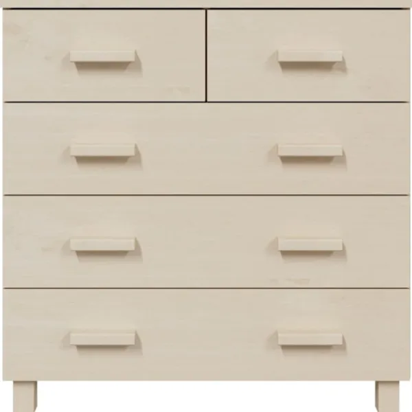 vidaXL Byråer>Byrå HAMAR honungs 79x40x80 cm massiv furu