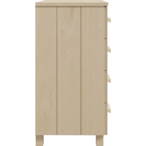 vidaXL Byråer>Byrå HAMAR honungs 79x40x80 cm massiv furu