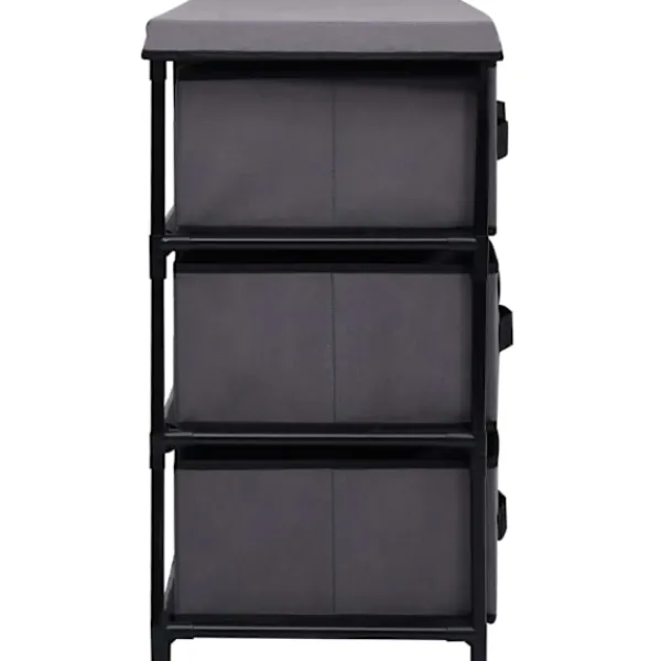 vidaXL Byråer>Byrå med 6 lådor 55x29x55 cm stål