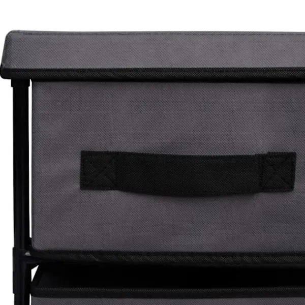 vidaXL Byråer>Byrå med 6 lådor 55x29x55 cm stål